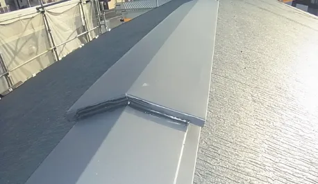 棟板金の取付