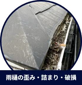 雨樋の歪み・詰まり・破損